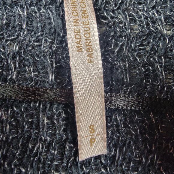 Free People Waffle Knit Wrap Hem Sweater Women’s Small Blue Cotton Blend - Picture 5 of 10